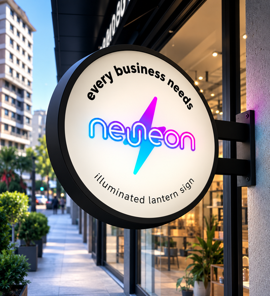 Custom LED Lightbox Sign with Printed Logo – Business & Shop Signage