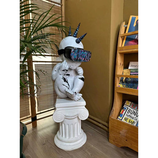 Baby on The Space Sculpture