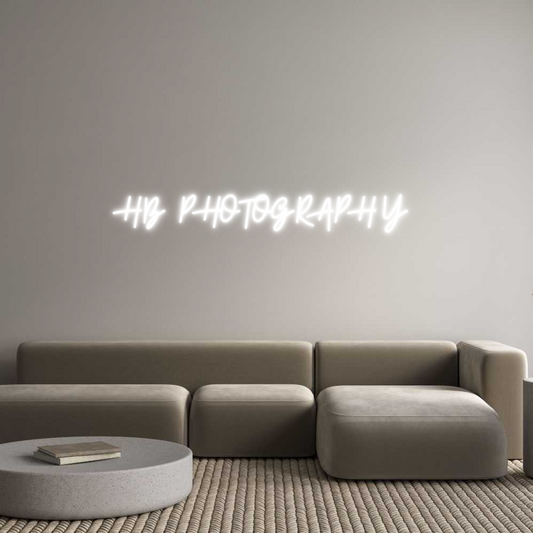 Custom Neon: HB PHOTOGRAPHY