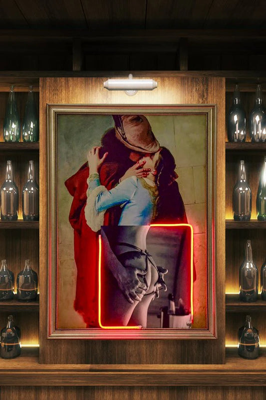 Gentlemen Neon Led Canvas