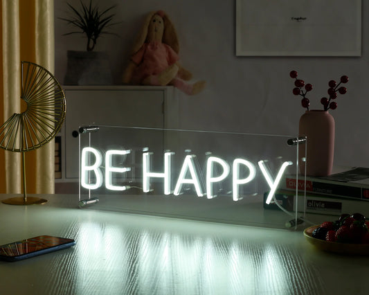 Be Happy Desktop LED Neon Sign Light Neon
