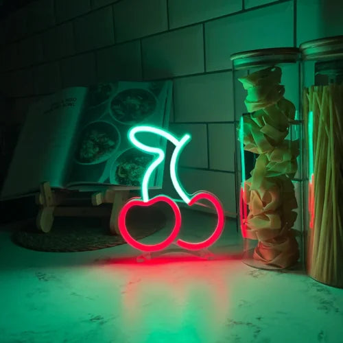 Cherry Desktop LED Neon Sign Light Neon