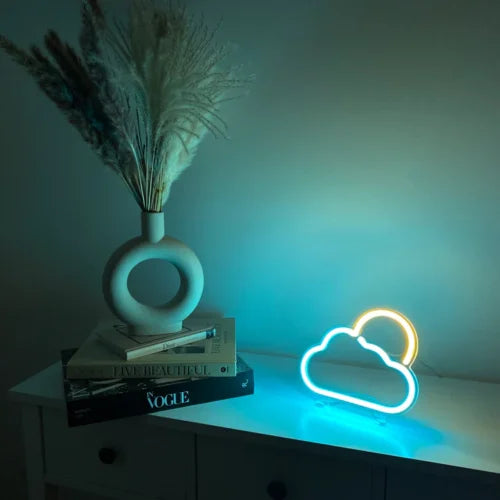 Cloud Sun Desktop LED Neon Sign Light Neon