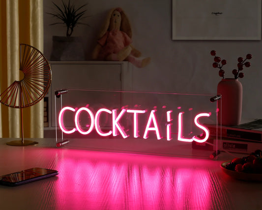 Cocktails Desktop LED Neon Sign Light Neon