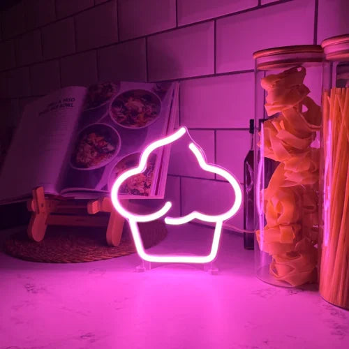 Cupcake Desktop LED Neon Sign Light Neon