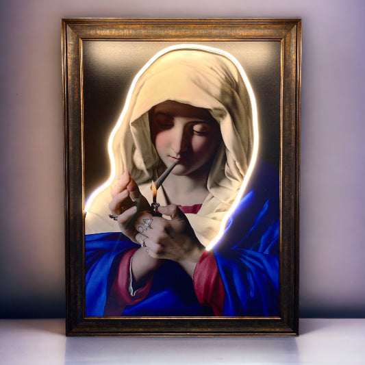 Mary Neon Led Canvas