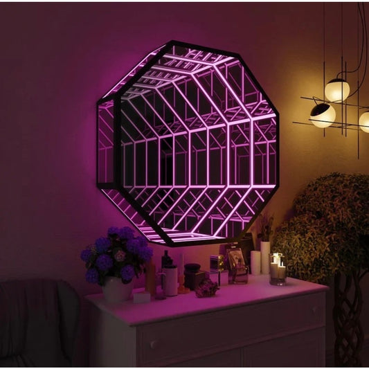 Infinity Mirror LED Neon Sign Light Neon