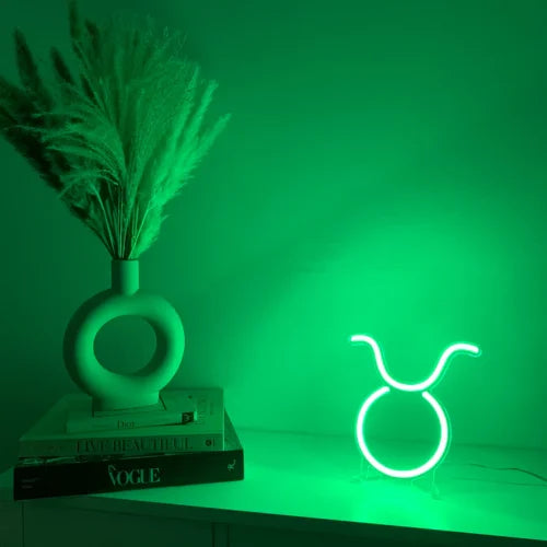 Taurus Desktop LED Neon Sign Light Neon