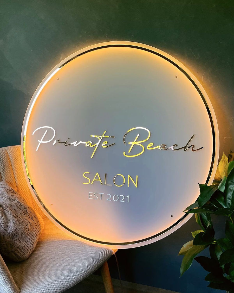Business neon sign