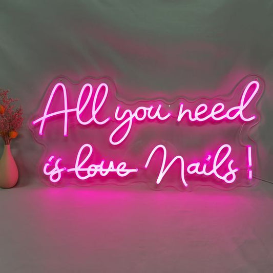 All you need is love Nails LED Neon Sign Light Neon