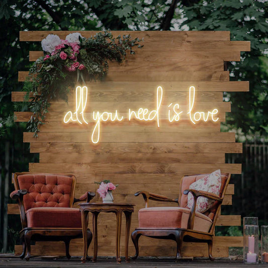 All you need is love Wedding Decoration LED Neon Sign Light Neon