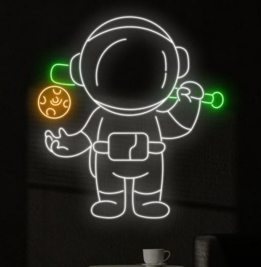 Astronaut and Baseball LED Neon Sign Light Neon