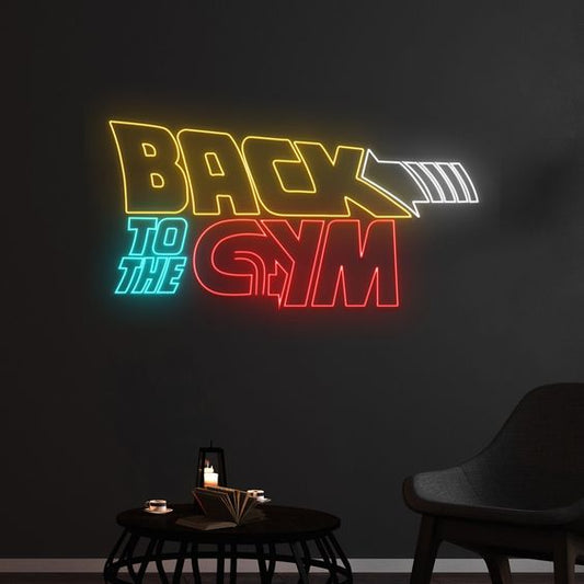 Back to the GYM LED Neon Sign Light Neon