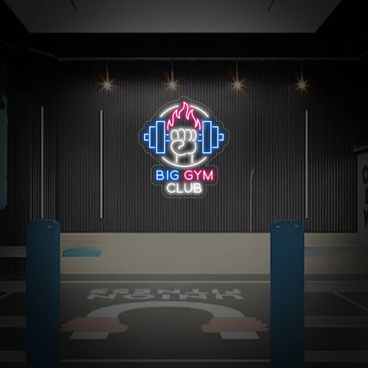 BIG GYM CLUB LED Neon Sign Light Neon