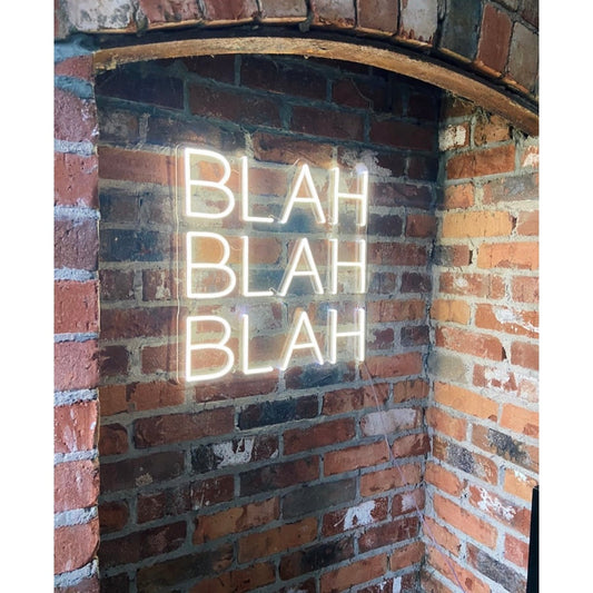 Blah Blah Blah LED Neon Sign Light Neon