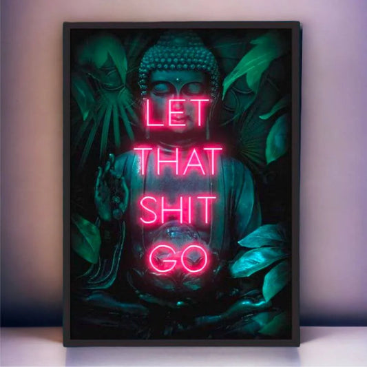 Buddha Neon Led Canvas