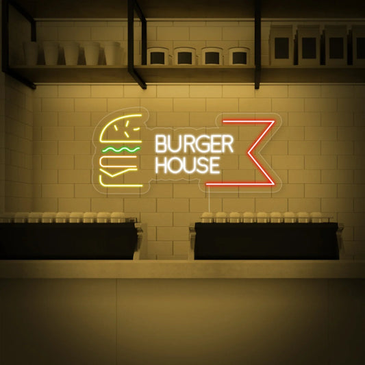 Burger House LED Neon Sign Light Neon