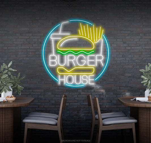 Burger House LED Neon Sign Light Neon