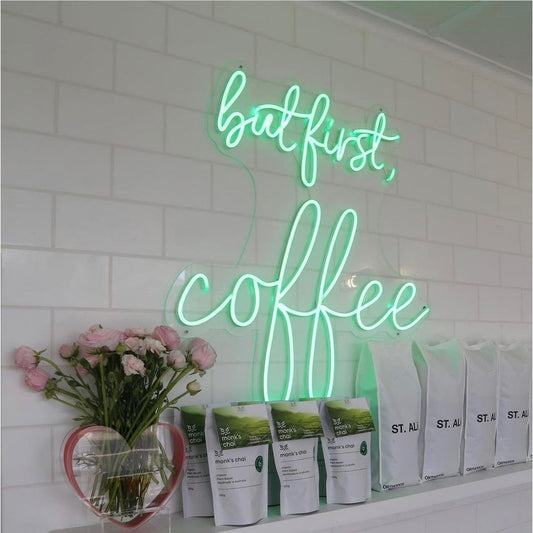 But First Coffee LED Neon Sign Light Neon