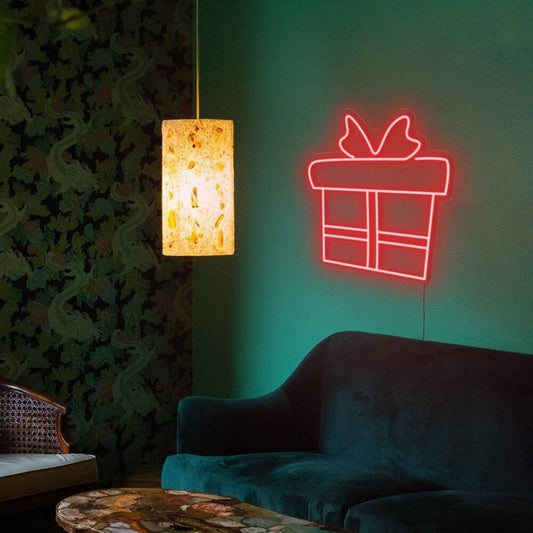 Christmas Gift Box LED Neon Sign Light Neon