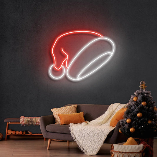 Christmas Hat New Year's Eve LED Neon Sign Light Neon