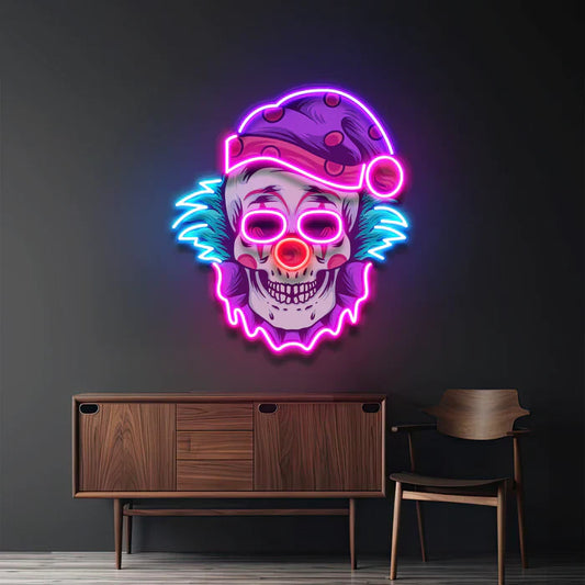 Clown Skull Neon Art LED Neon Sign Light Neon