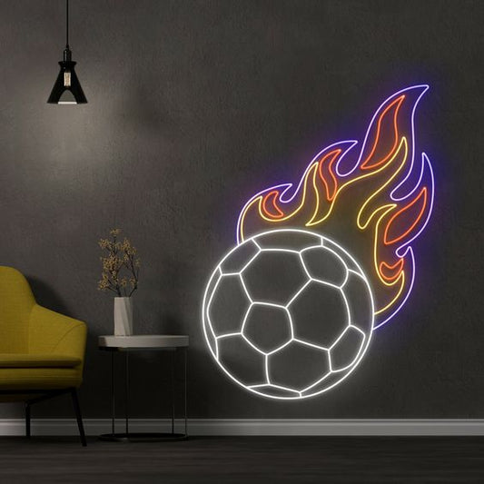 Colourful Fiery Ball LED Neon Sign Light Neon