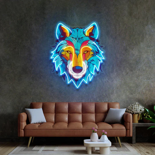 Colourful Wolf Neon Art LED Neon Sign Light Neon