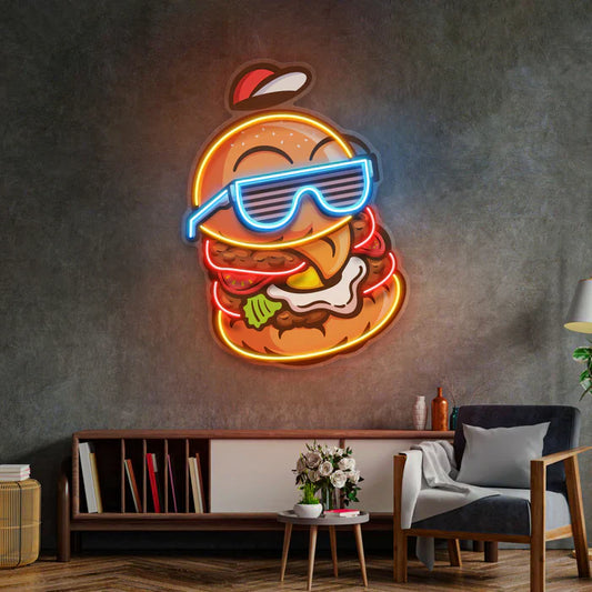 Cool Burger Neon Art LED Neon Sign Light Neon