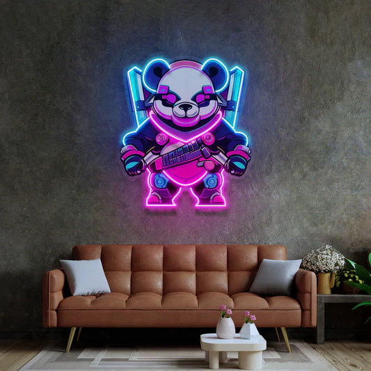 Cyberpunk Panda Neon Art LED Neon Sign Light Neon