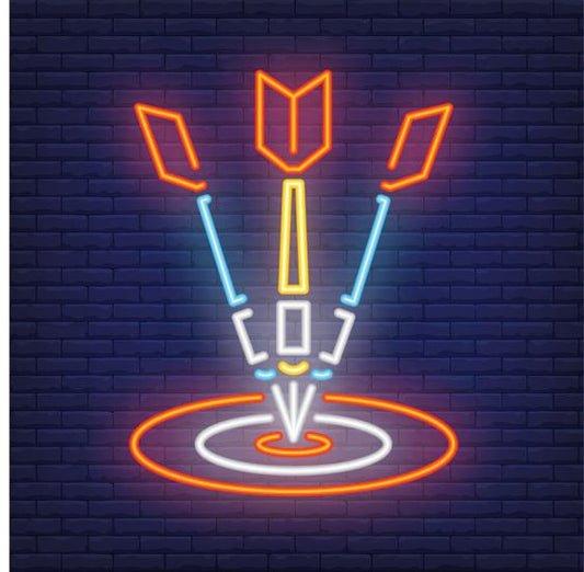Darts LED Neon Sign Light Neon
