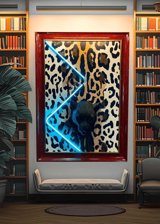 Jaguar Neon Led Canvas