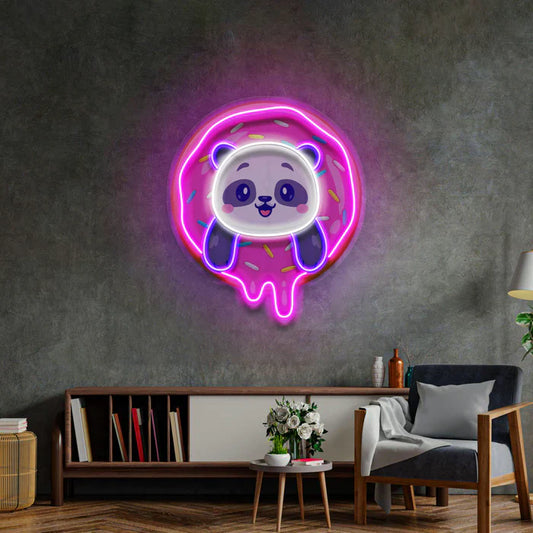 Donut and Panda Neon Art LED Neon Sign Light Neon