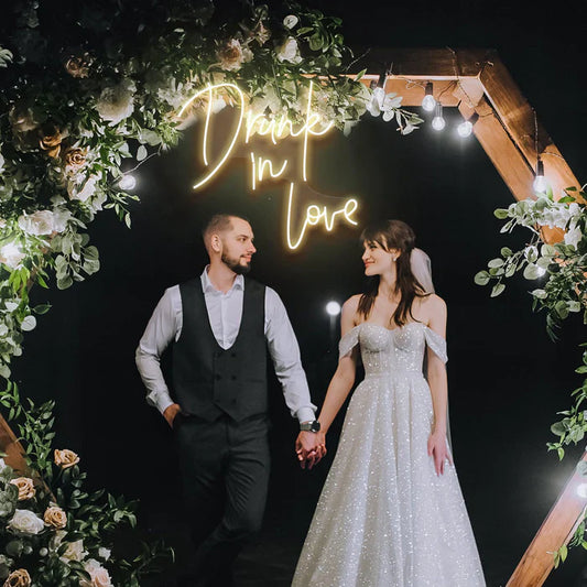 Drunk in Love 2 Wedding Decoration LED Neon Sign Light Neon