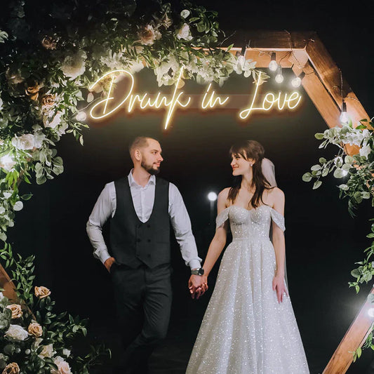 Drunk in love Wedding Decoration LED Neon Sign Light Neon