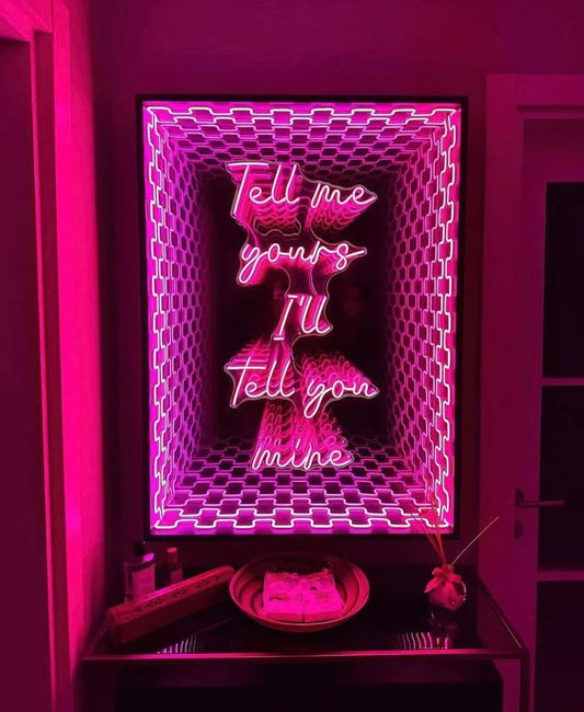 Infinity Mirror LED Neon Sign Light Neon