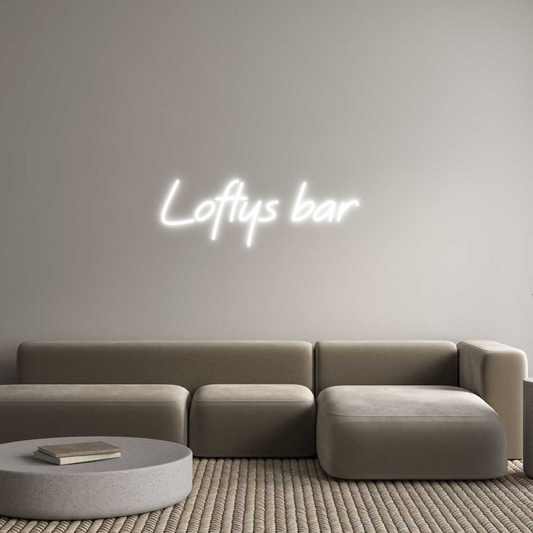 Custom Neon: Loftys bar