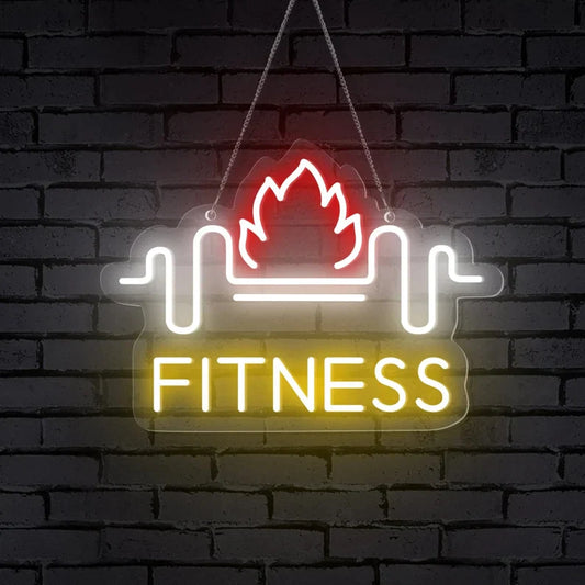 Fitness 2 LED Neon Sign Light Neon