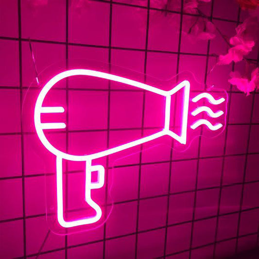 Hair Dryer LED Neon Sign Light Neon