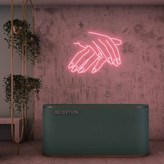 Hand and Nail LED Neon Sign Light Neon