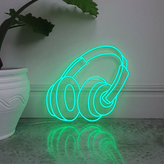 Headphones LED Neon Sign Light Neon