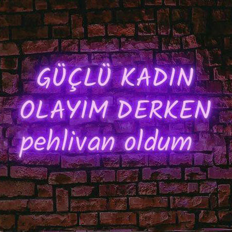 I Became a Wrestler While Trying to Be a Strong Woman LED Neon Sign Light Neon