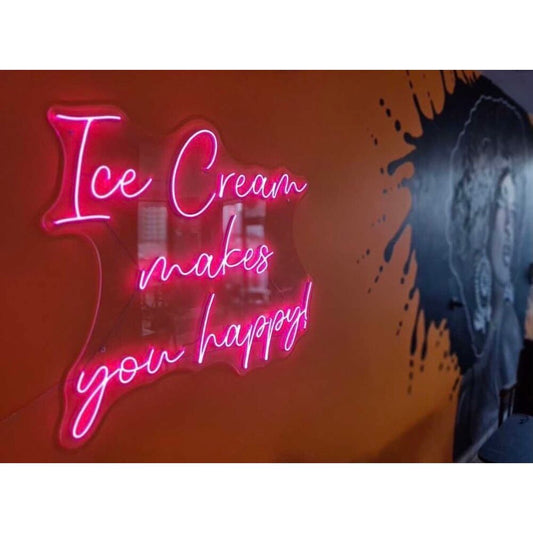 Ice Cream Makes You Happu LED Neon Sign Light Neon