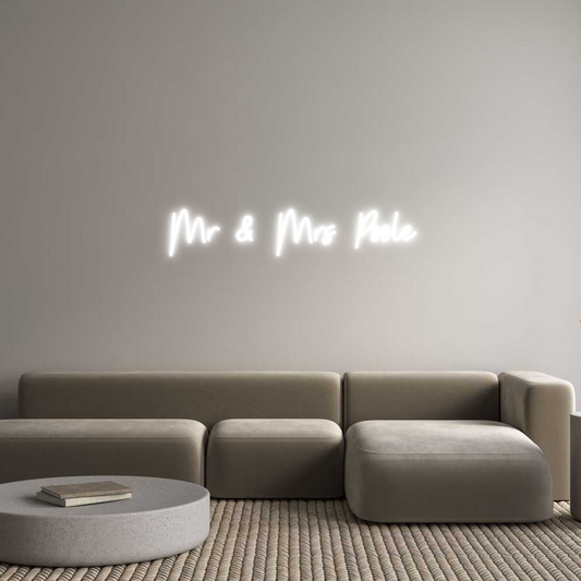 Custom Neon: Mr & Mrs Poole