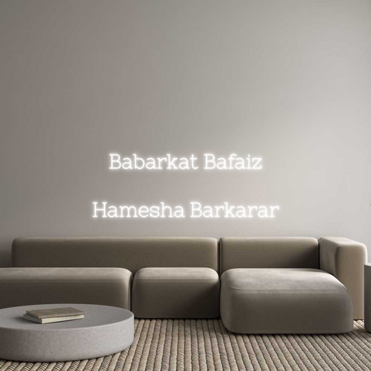 Custom Neon: Babarkat Bafa...