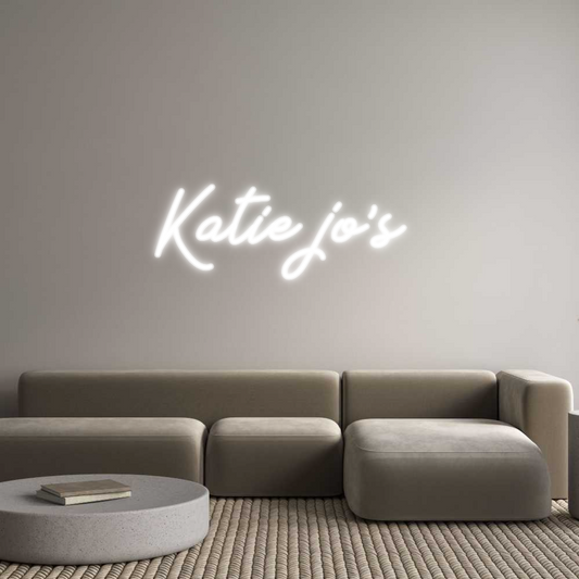 Custom Neon: Katie jo's
