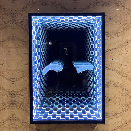 Creation Of Adam Infinity Mirror LED Neon Sign Light Neon