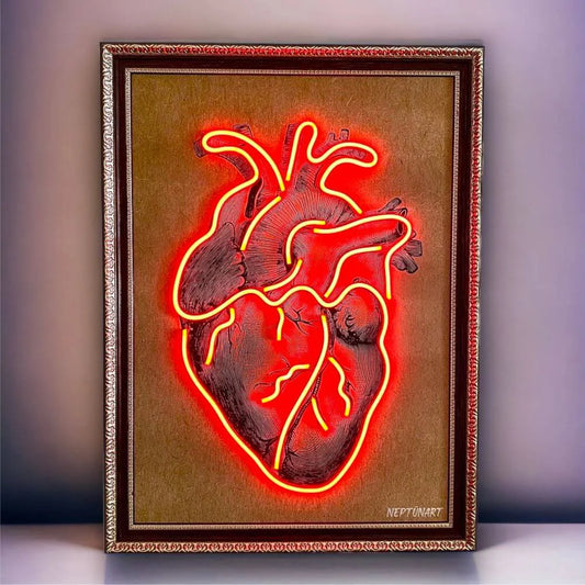 Heart Neon Led Canvas