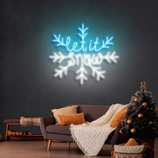 Let it snow New Year's Eve LED Neon Sign Light Neon