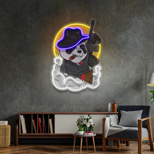 Mafia Panda Neon Art LED Neon Sign Light Neon
